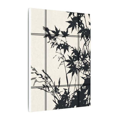 Shoji Screen Canvas Art | Summer Japandi Minimal Line Art