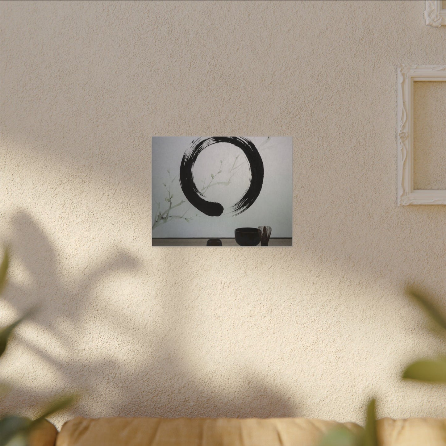 Tea Ceremony Enso Canvas Art | Peaceful Zen Art