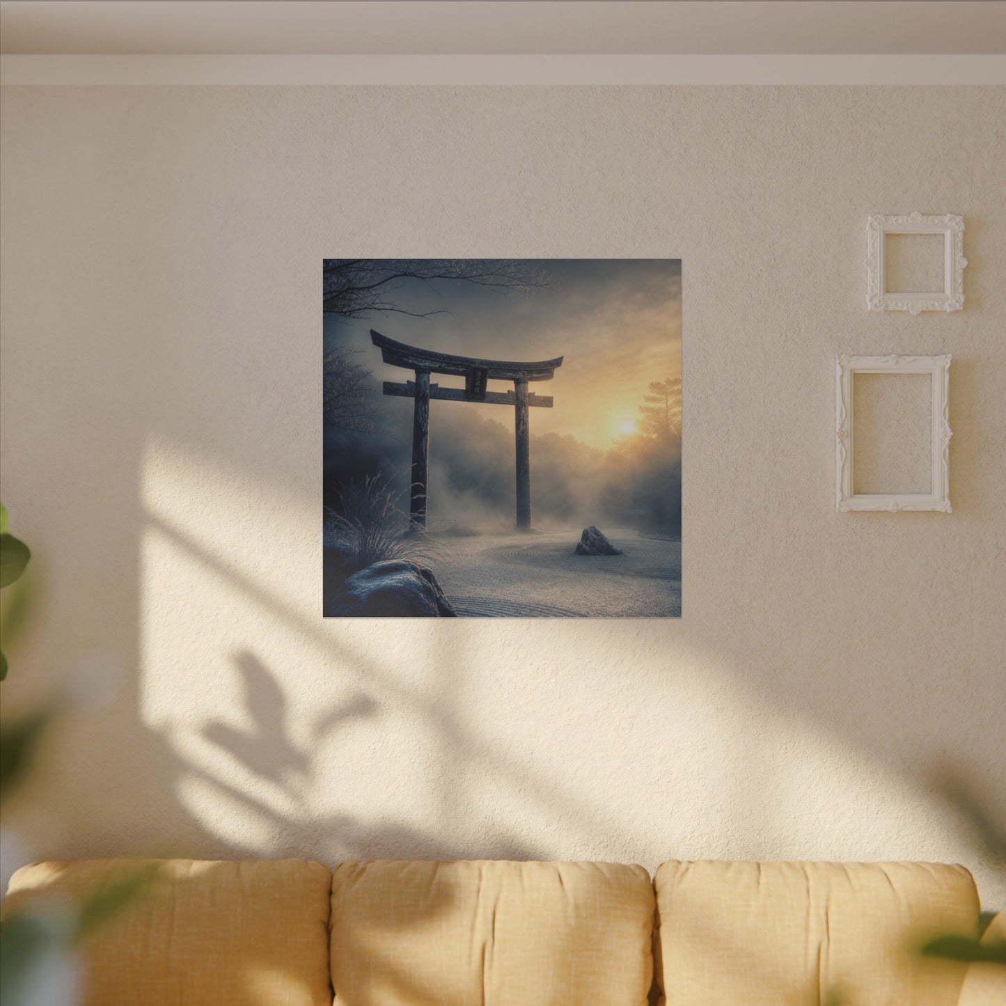 Zen Torii Gate in Golden Hour | Karesansui Canvas Art