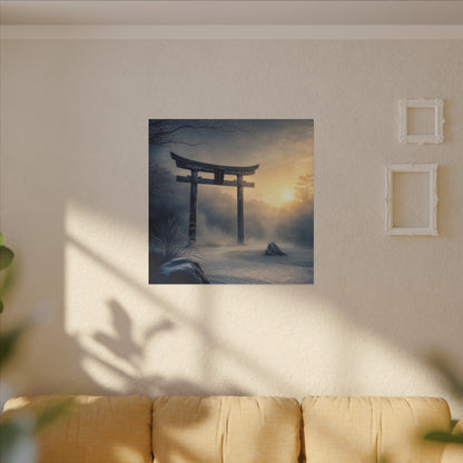 Zen Torii Gate in Golden Hour | Karesansui Canvas Art