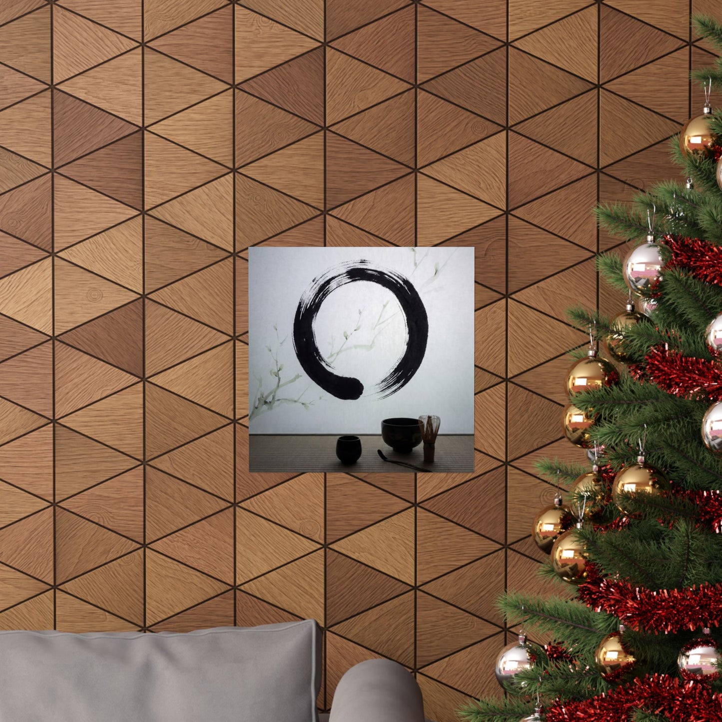 Tea Ceremony Wall Art Print | Spring Zen Enso Art