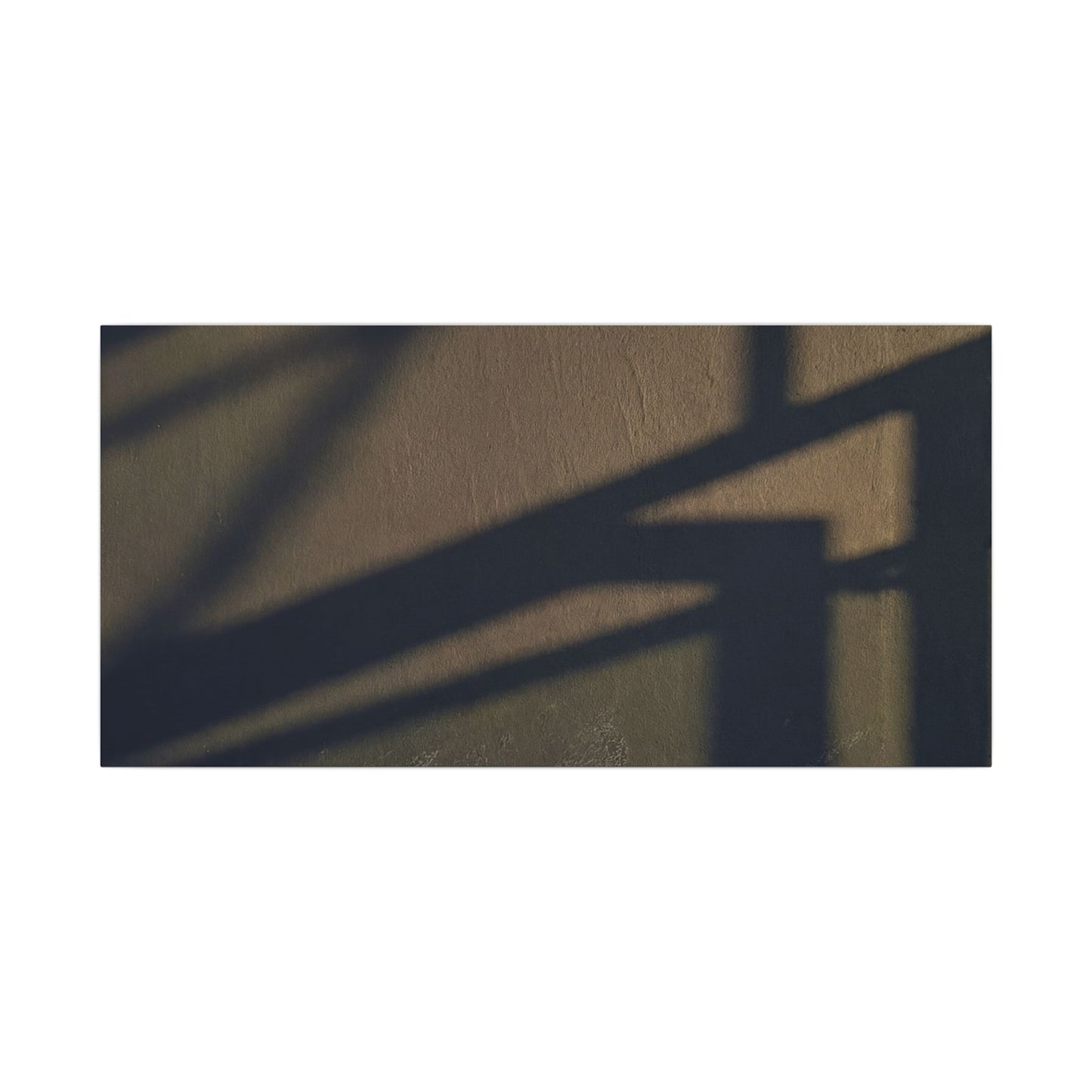 Sophisticated Shadow Play Canvas Art - Moody Minimal Dark Japandi