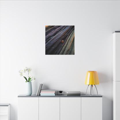 Silk Drape Shadow Zen Canvas Art | Moody Dark Japandi Art