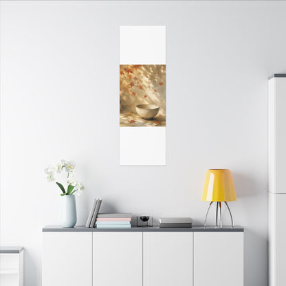Japandi Ceramic Bowl in Dappled | Watercolor Canvas Art