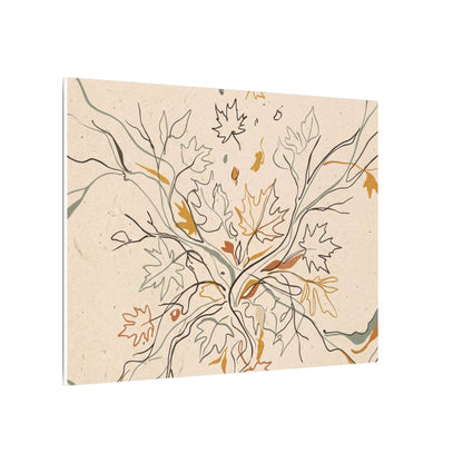 Warm Shadow Play Canvas Art - Minimal Line Japandi