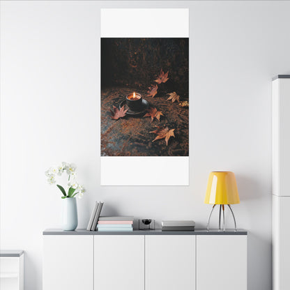 Autumn Rust Patina Shadow Zen Canvas Art | Sophisticated Decor