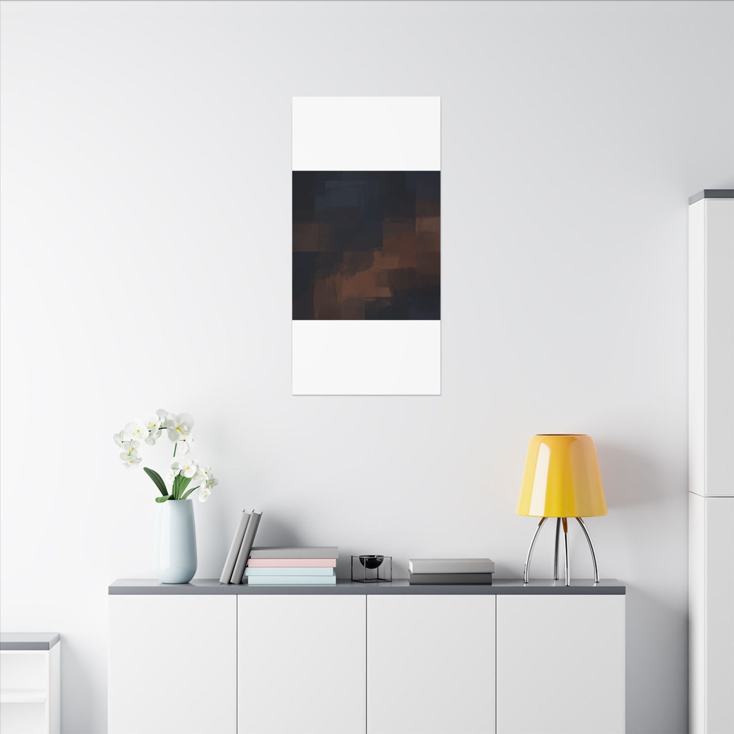 Wabi-sabi Minimal-line Japandi Charcoal Canvas Art