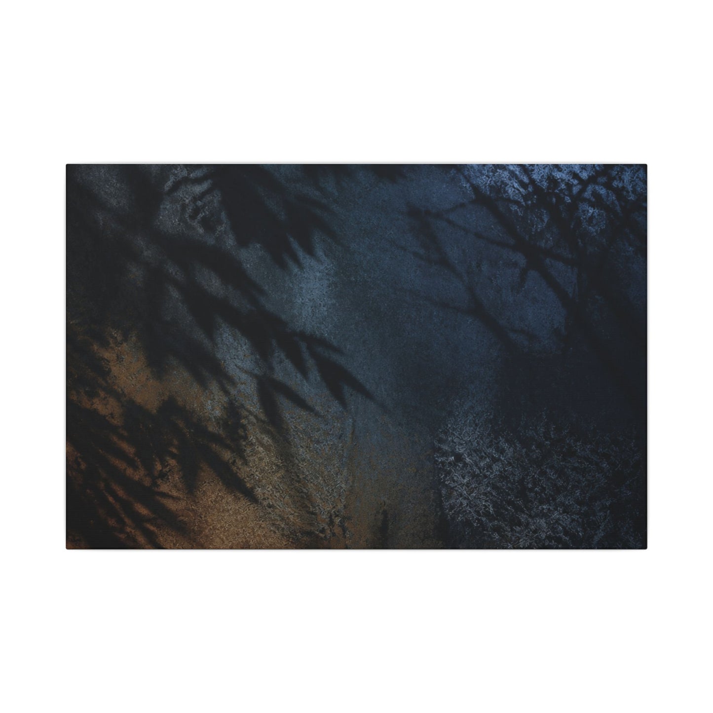Kanso Shadow Play Canvas Art - Dark Japandi Shadow Zen