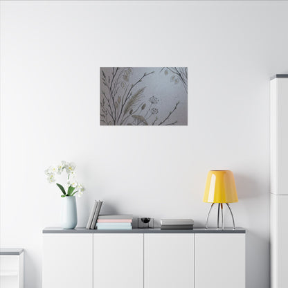 Spring Dried Flowers Japanese Pattern Canvas Art | Cozy Decor