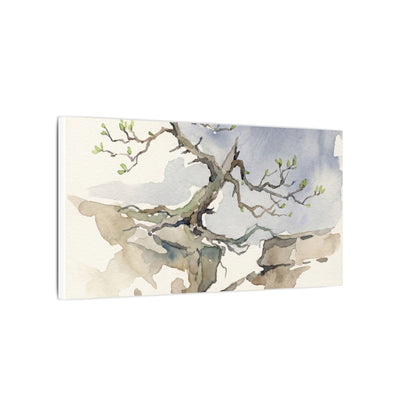 Moonlight Pine Tree Canvas Art - Japandi Ma