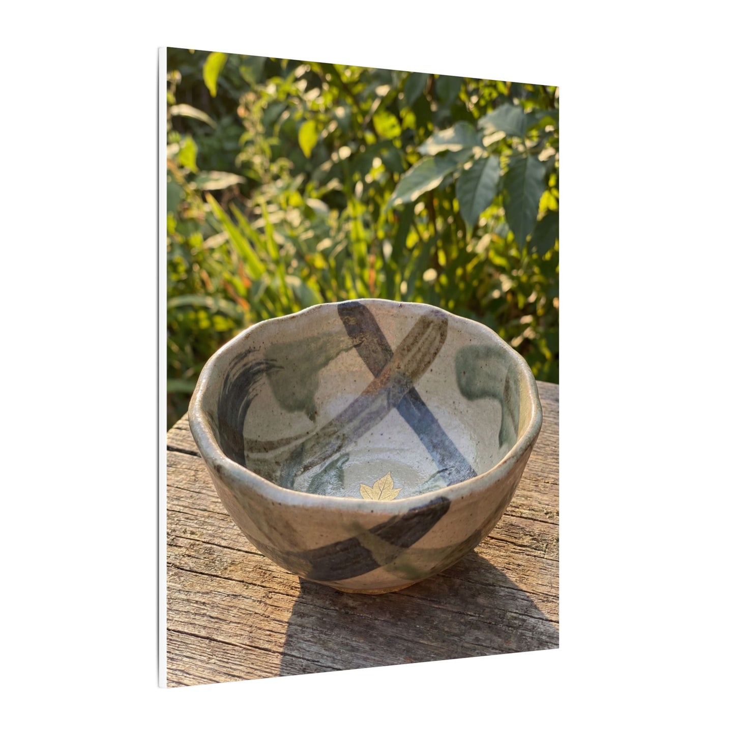 Earthy Ceramic Bowl Canvas Art - Japanese Pattern Japandi