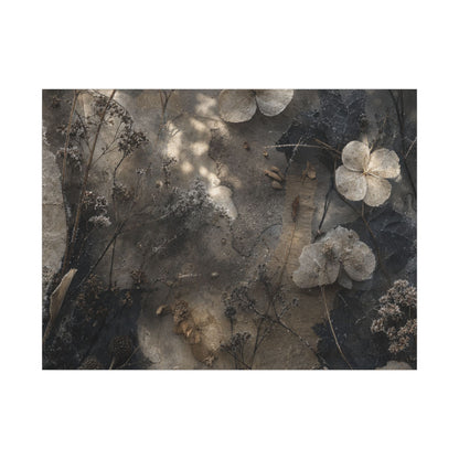 Winter Dried Flowers Texture Canvas Art | Elegant Decor