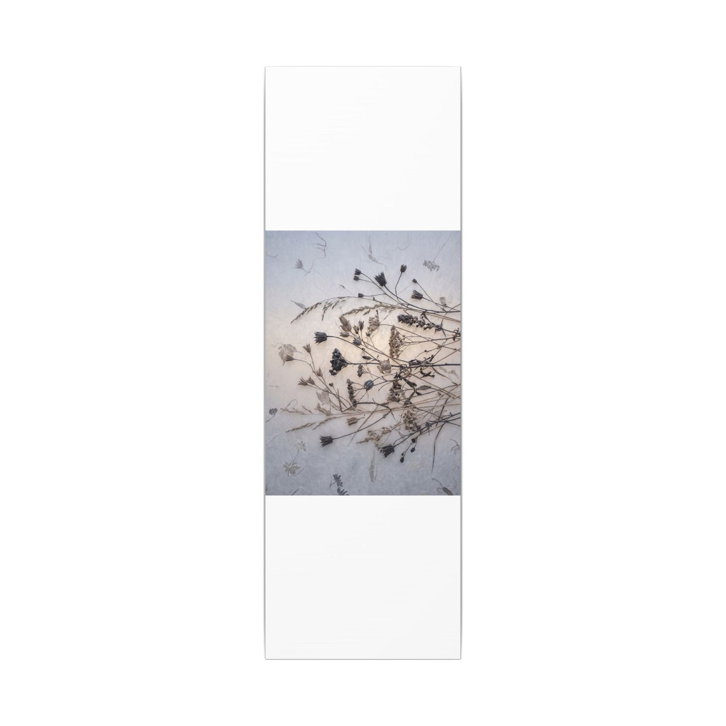 Elegant Dried Flowers Canvas Art - Japanese Pattern Japandi