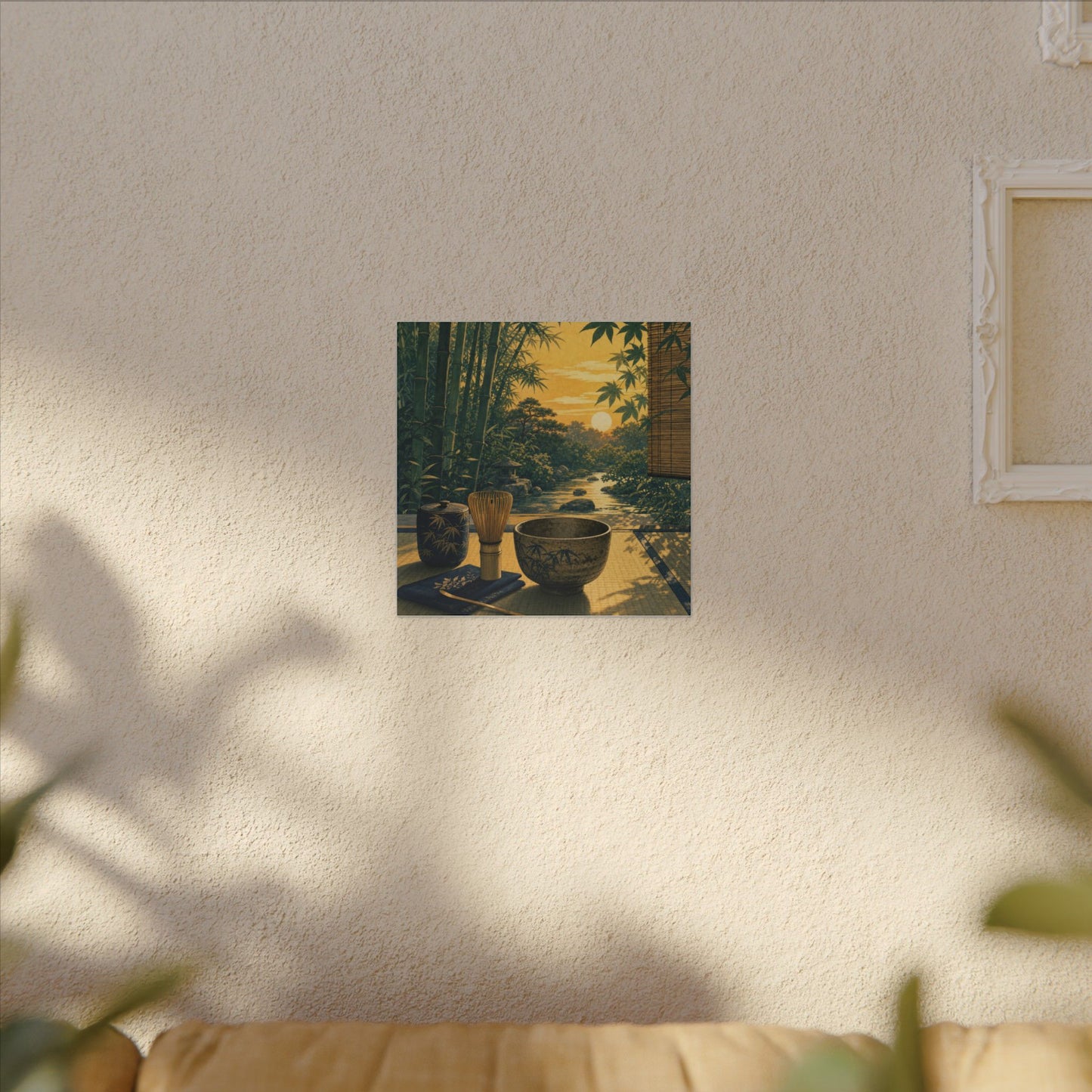 Ma Tea Ceremony Canvas Art - Zen Ukiyo E Inspired