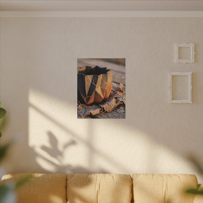 Paper Fold Gold Repair Canvas Art | Philosophical Kintsugi Art