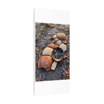 Winter Broken Pottery Gold Vein Canvas Art | Beautiful Decor