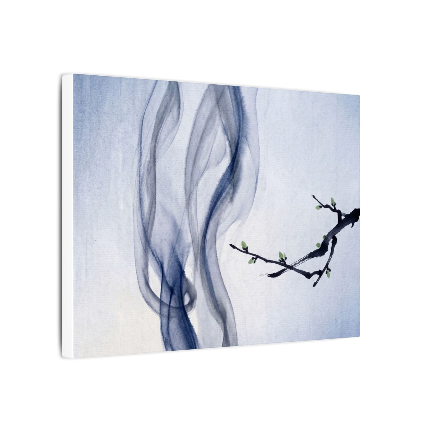 Incense Smoke Spring Canvas Art | Zen Tranquil Design
