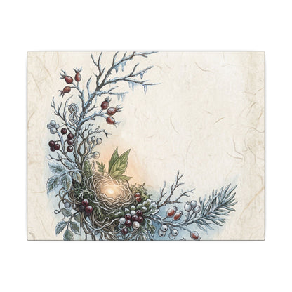 Winter Shoji Screen Forest Whimsy Canvas Art | Enchanting Decor