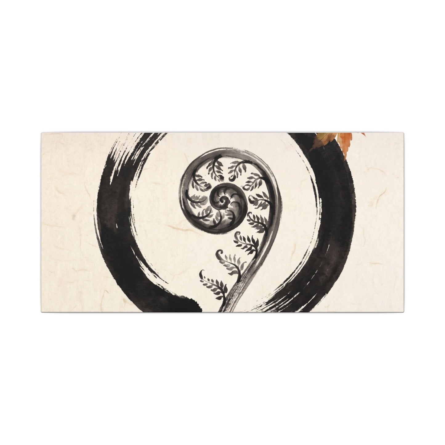 Fern Unfurling Autumn Canvas Art | Zen Peaceful Design