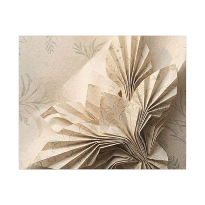 Paper Fold Summer Canvas Art | Japandi Neutral Design