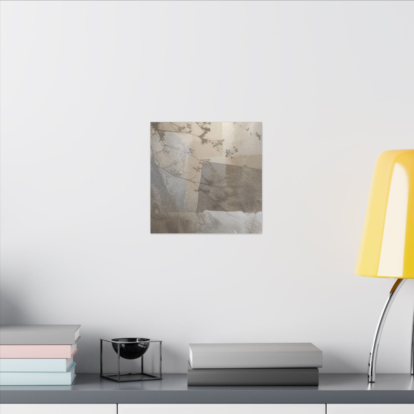 Neutral Shadow Play Canvas Art - Texture Japandi