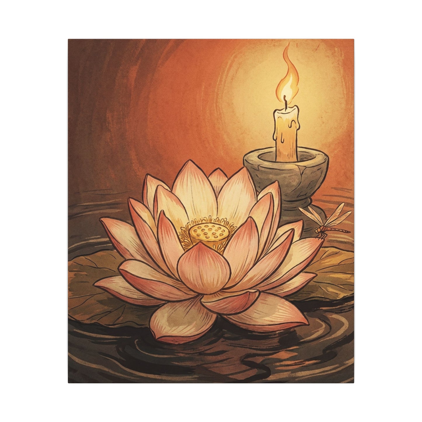 Fukinsei Dried Flowers Canvas Art - Japandi Texture