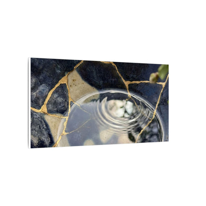 Water Ripple Spring Canvas Art | Kintsugi Beautiful Design