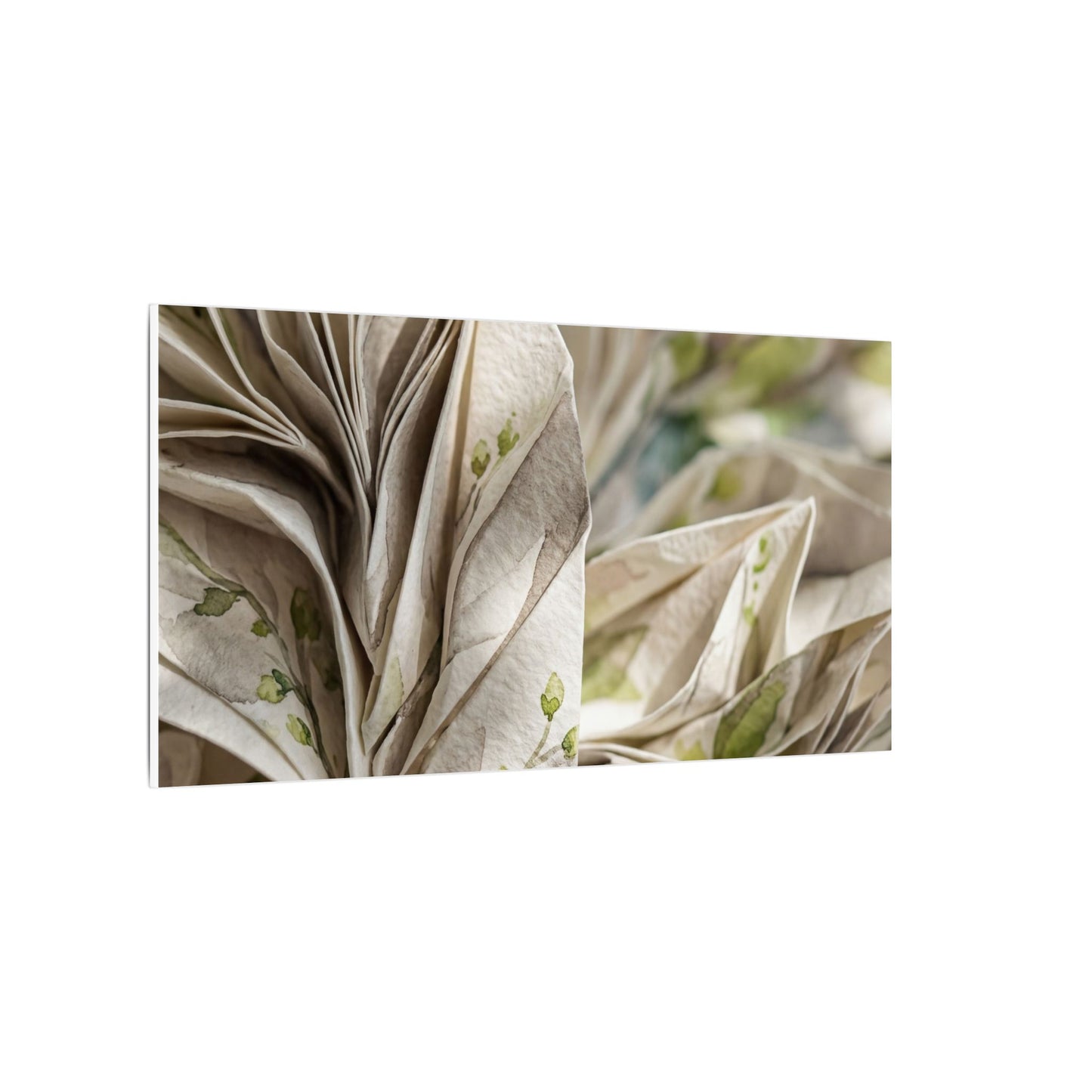 Fukinsei Paper Fold Canvas Art - Japandi Watercolor