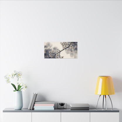 Ma Cherry Blossom Canvas Art - Kintsugi Gold Vein