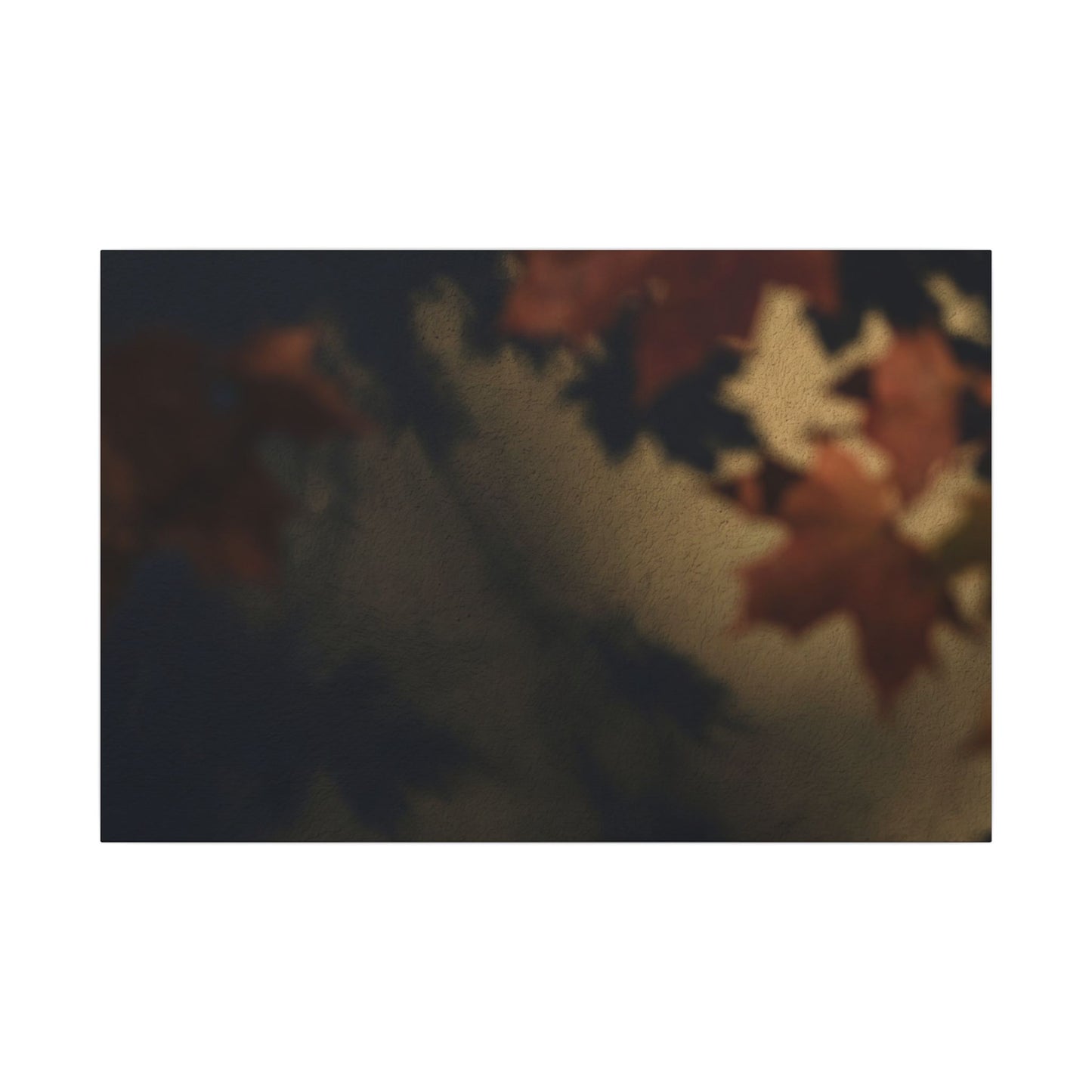 Shadow Play Canvas Art | Autumn Dark Japandi Moody Minimal Art Art Print
