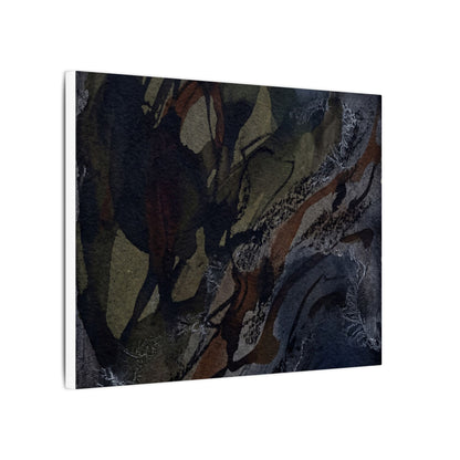 Shadow Play Winter Canvas Art | Dark Japandi Luxurious Design