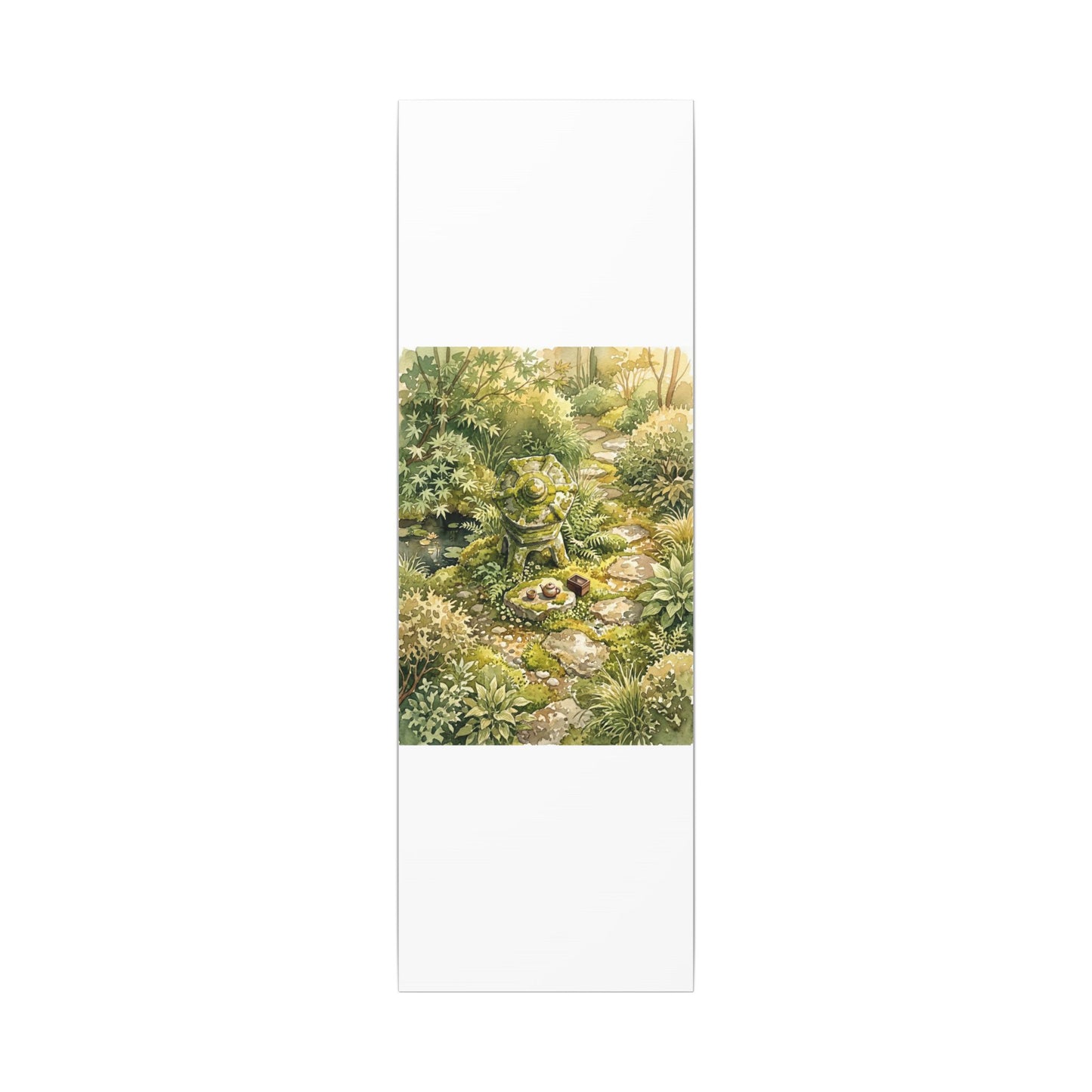 Datsuzoku Stone Lantern Canvas Art - Japandi Watercolor