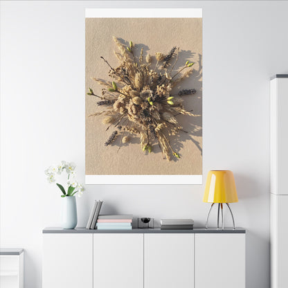 Dried Flowers Spring Canvas Art | Japandi Earthy Design