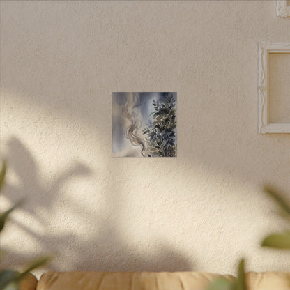 Incense Smoke Summer Canvas Art | Japandi Cozy Design