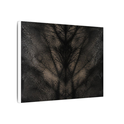 Seijaku Shadow Play Canvas Art - Dark Japandi Charcoal Ink