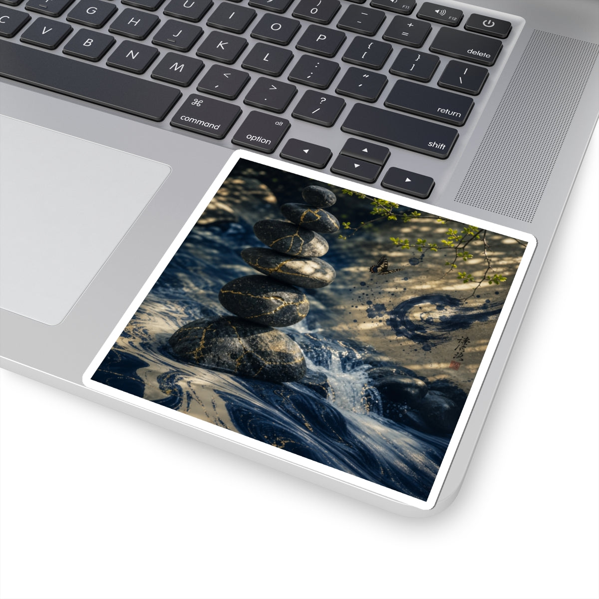 Philosophical River Stones Sticker - Broken Beauty Kintsugi