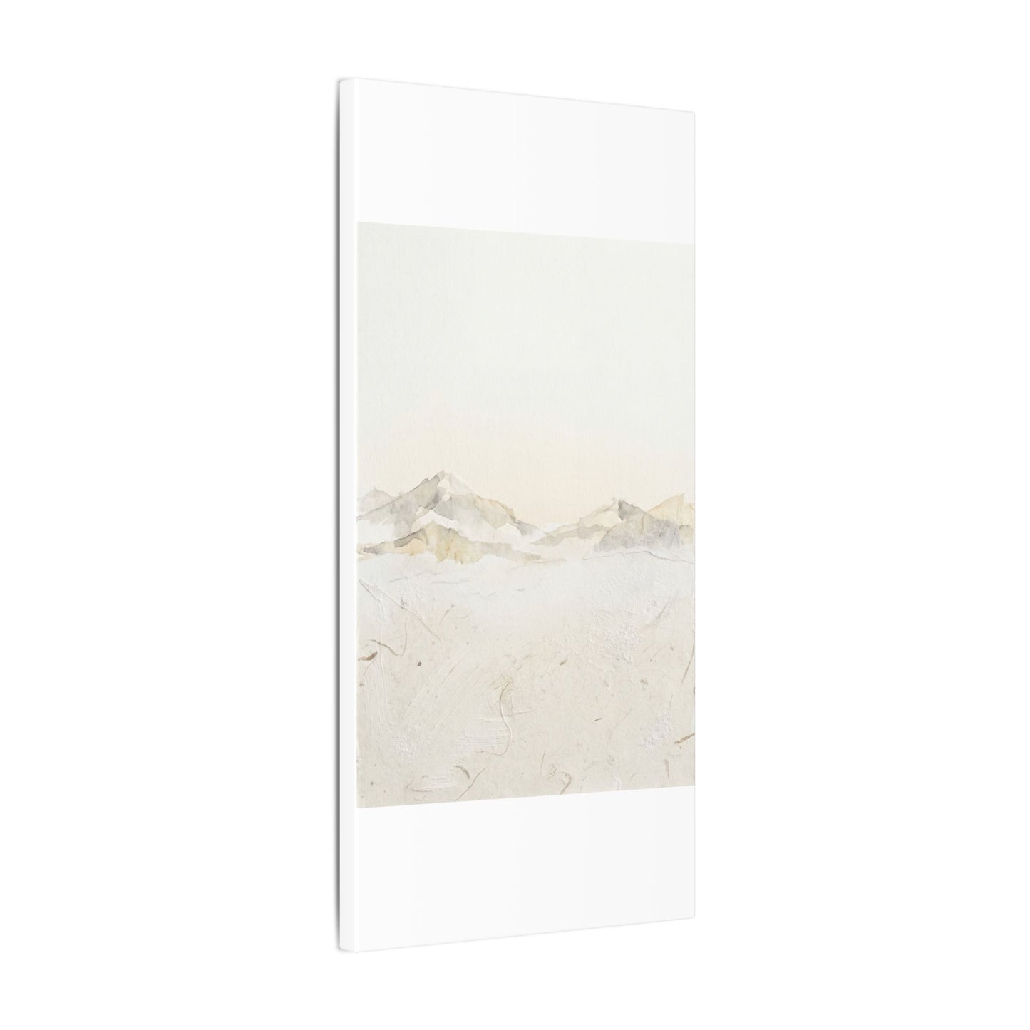 Mountain Mist Winter Canvas Art | Japandi Warm Design