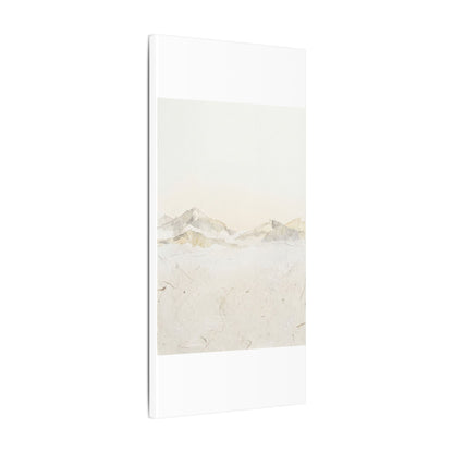 Mountain Mist Winter Canvas Art | Japandi Warm Design