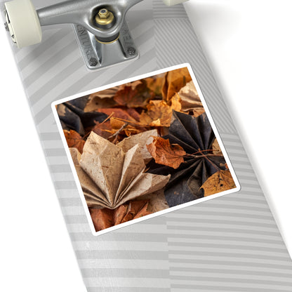 Japandi Paper Fold in Golden Hour | Texture Sticker