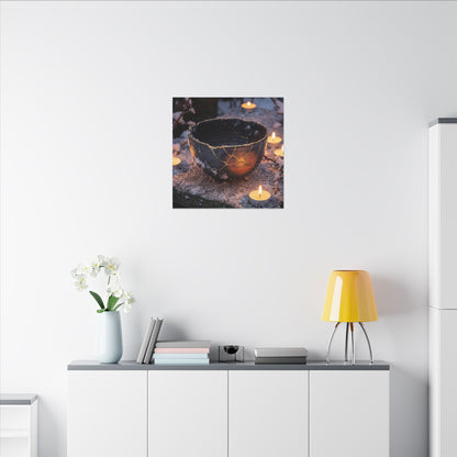 Ceramic Bowl Gold Repair Canvas Art | Beautiful Kintsugi Art