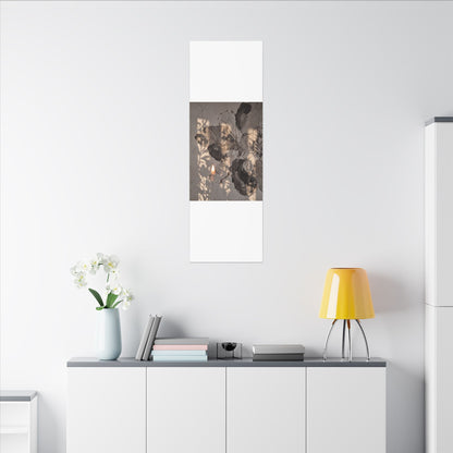 Shadow Play Summer Canvas Art | Japandi Elegant Design