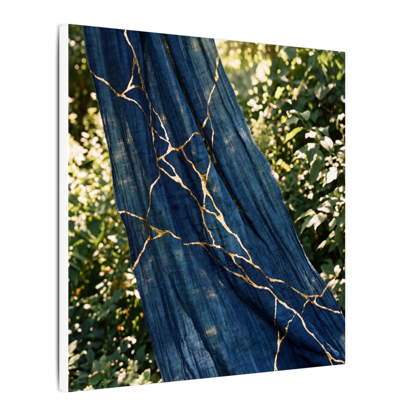 Resilient Silk Drape Canvas Art - Gold Repair Kintsugi