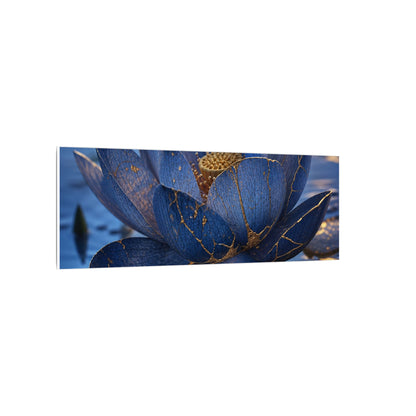 Kintsugi Lotus Flower in Dawn | Broken Beauty Canvas Art