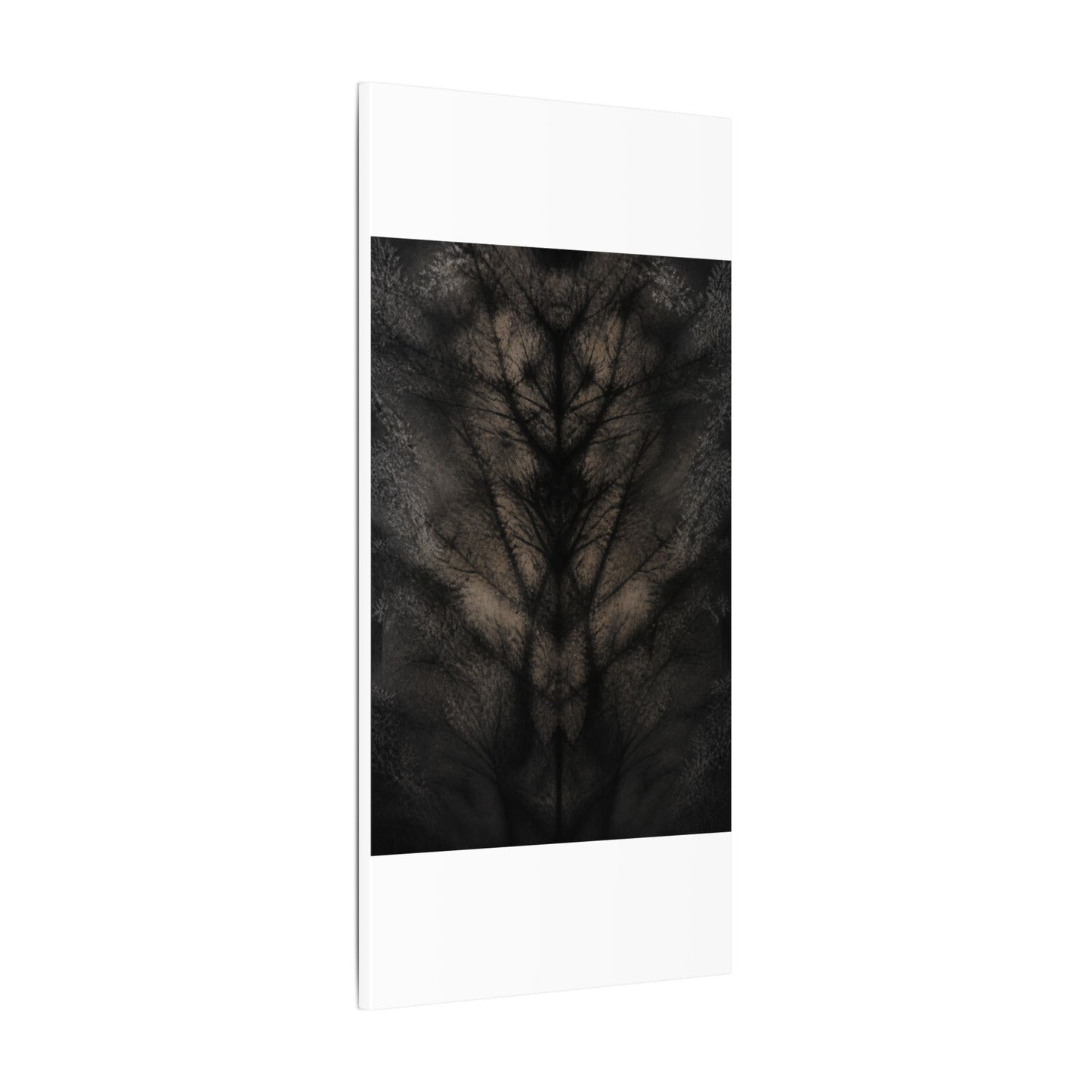 Seijaku Shadow Play Canvas Art - Dark Japandi Charcoal Ink