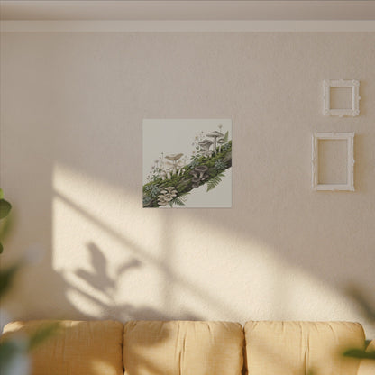 Dried Flowers Spring Canvas Art | Japandi Neutral Design