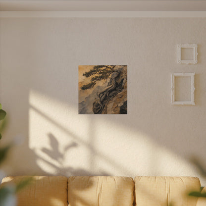 Summer Pine Tree Texture Canvas Art | Cozy Decor