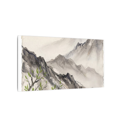 Spring Mountain Mist Texture Canvas Art | Warm Decor