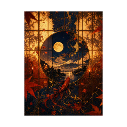 Resilient Shoji Screen Wall Art Print - Gold Vein Kintsugi