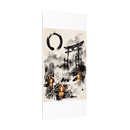 Candlelight Torii Gate Canvas Art - Zen Datsuzoku