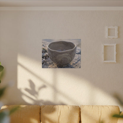 Seijaku Ceramic Bowl Canvas Art - Japandi Japanese Pattern